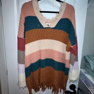 Color block sweater